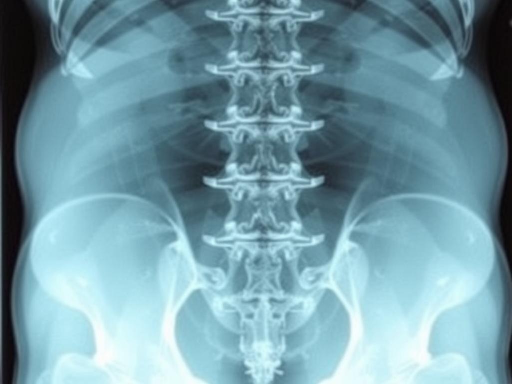 X-ray of the lumbar spineфото